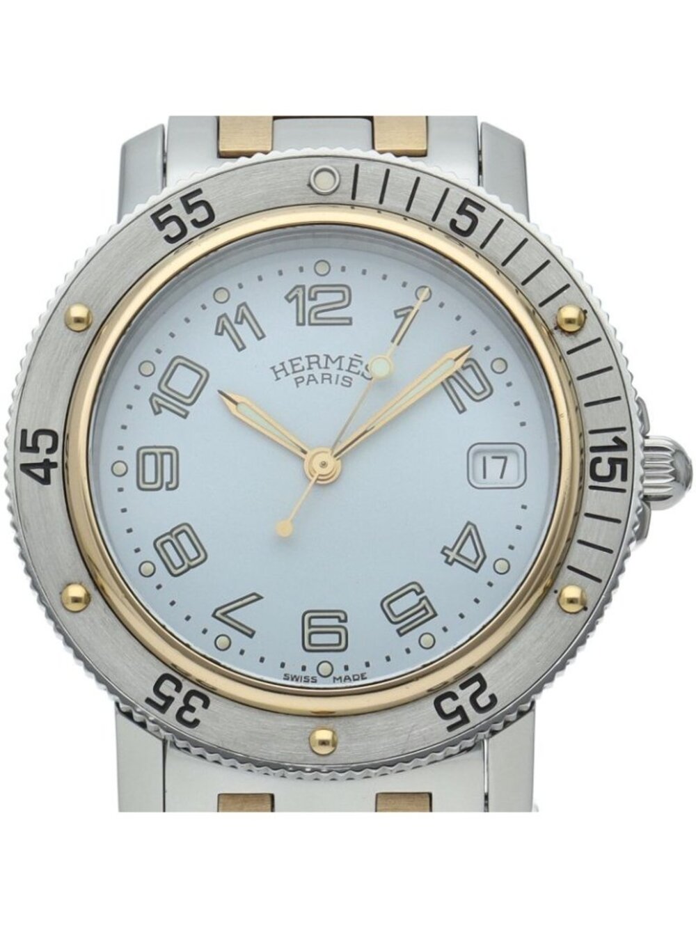 Hermes Clipper Diver Watch SS White